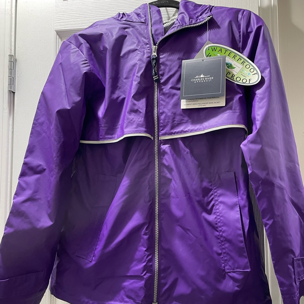 Charles River rain jacket size XS-can be monogrammed 💕